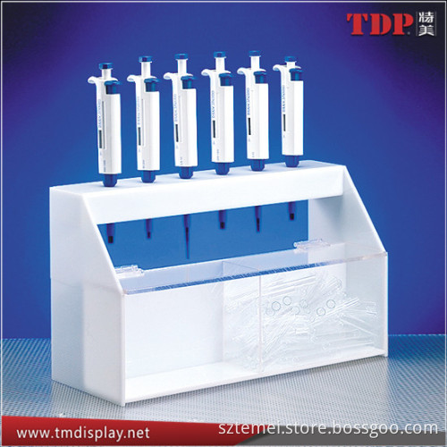 Manufacturer Customized Acrylic Storage Pipette Stand Workstation